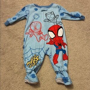 Marvel Spider-Man Blue Kids Footie